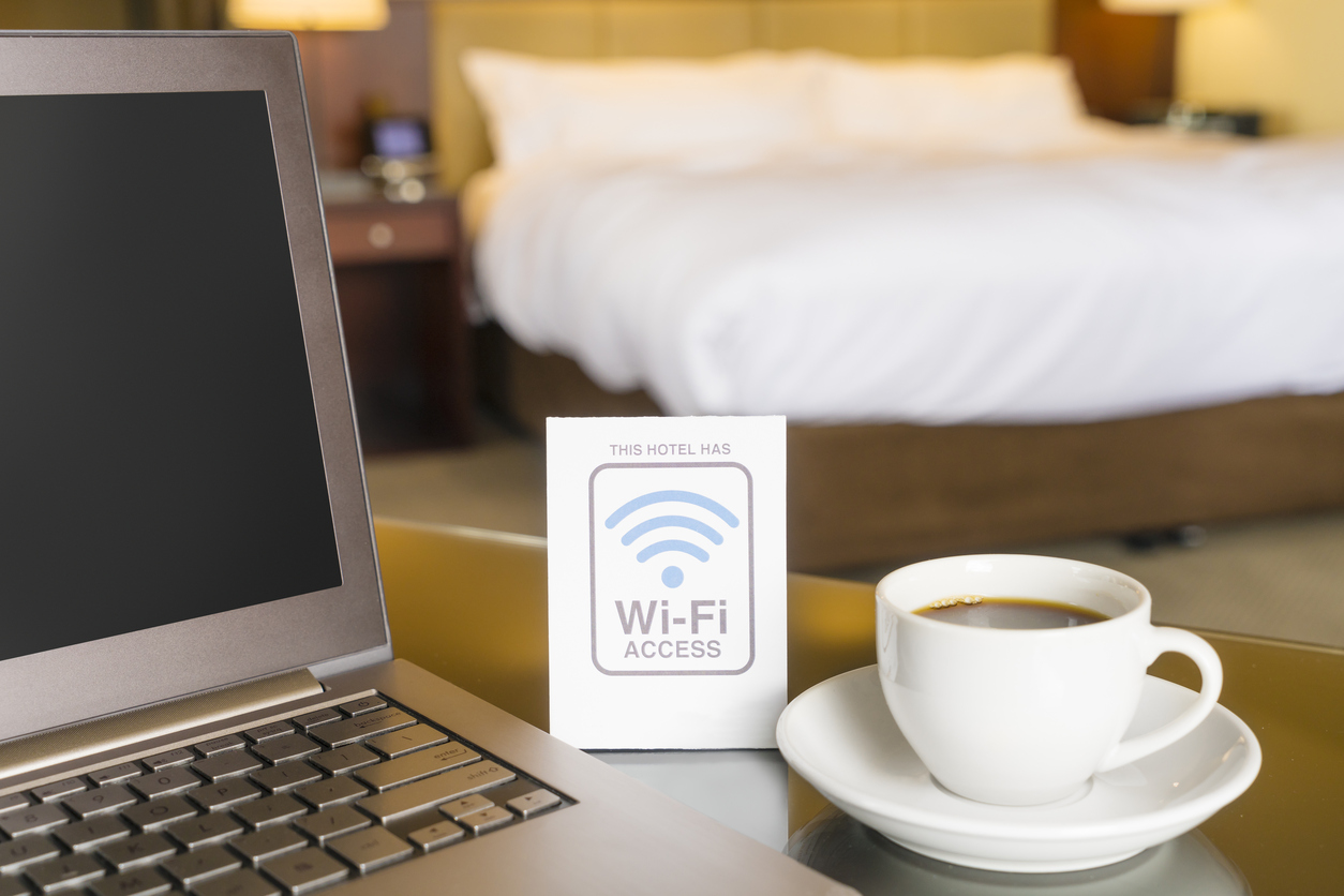 ホテルの部屋のWi-Fi