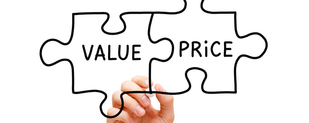 Value Price Puzzle Concept