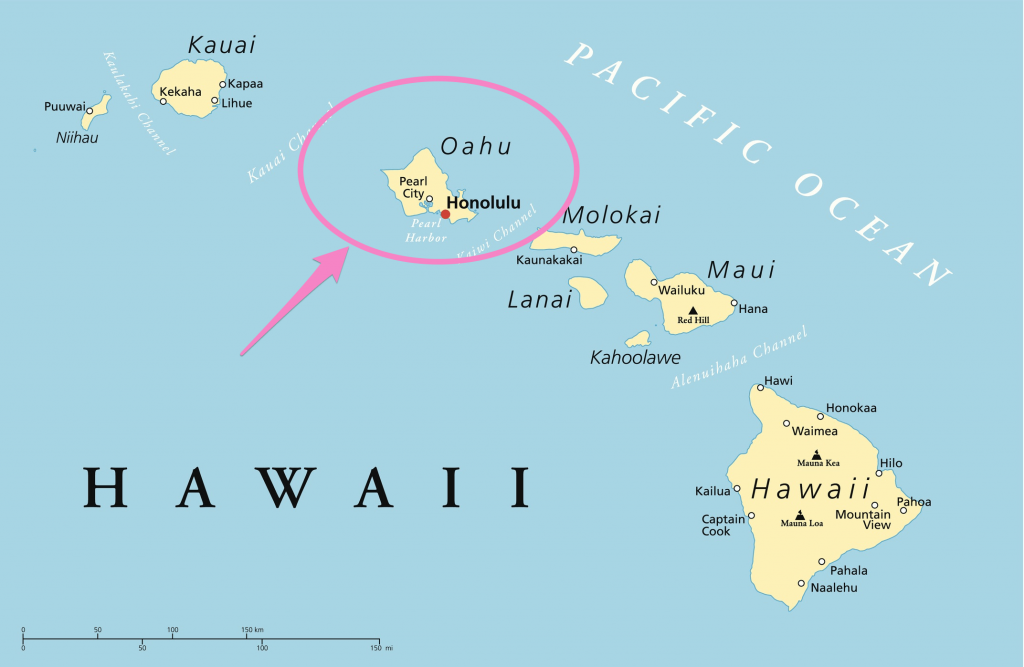 オアフ島の地図 観光マップ エリアを知って 初ハワイでも安心 アロハスマイル Aloha Smile