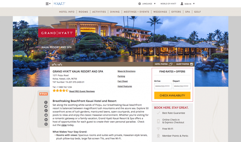 Grand Hyatt Kauai Resort Spa